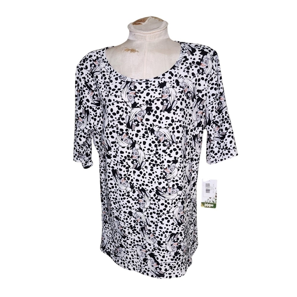 Disney Cruella DeVille LuLaRoe Gigi short sleeve top Size 3XL NWT